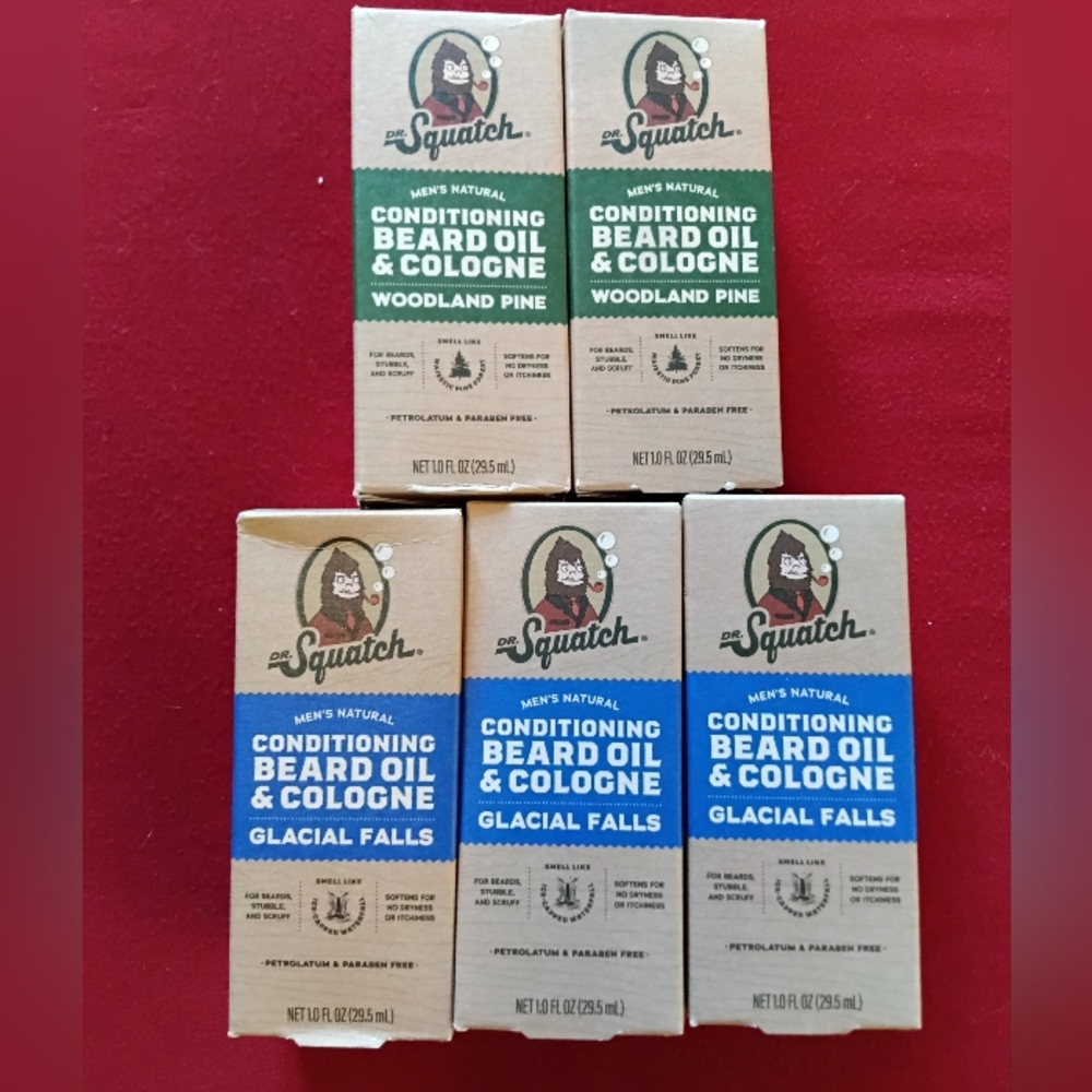 Dr. Squatch Beard oil & cologne X5